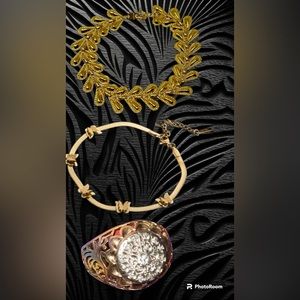 10k ring & 2 bracelets